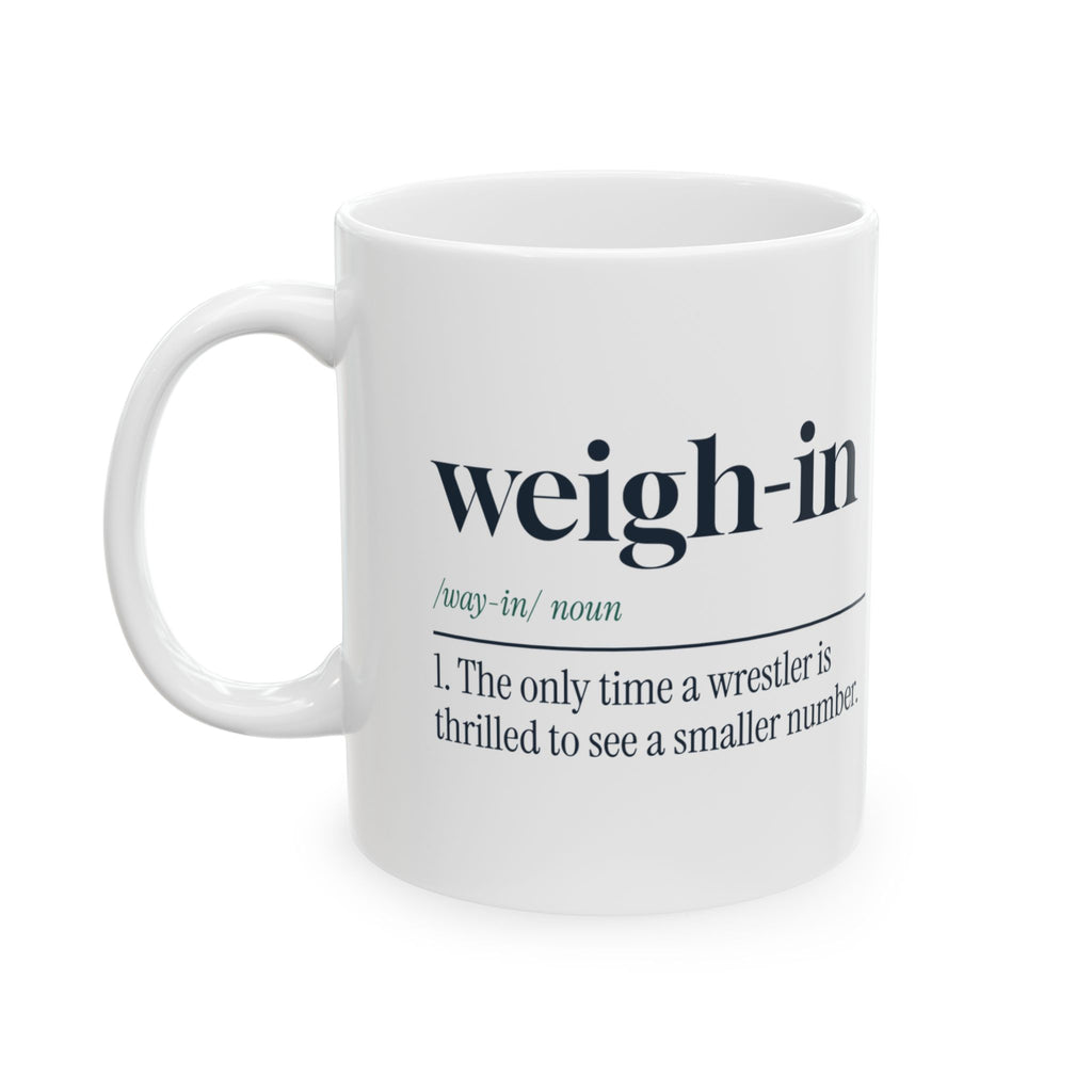 Funny Wrestling Mug Weigh-In Dictionary Definition