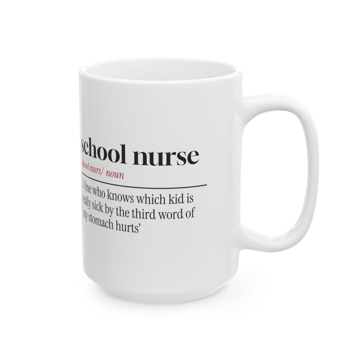 Funny School Nurse Coffee Mug Knows Whos Really Sick