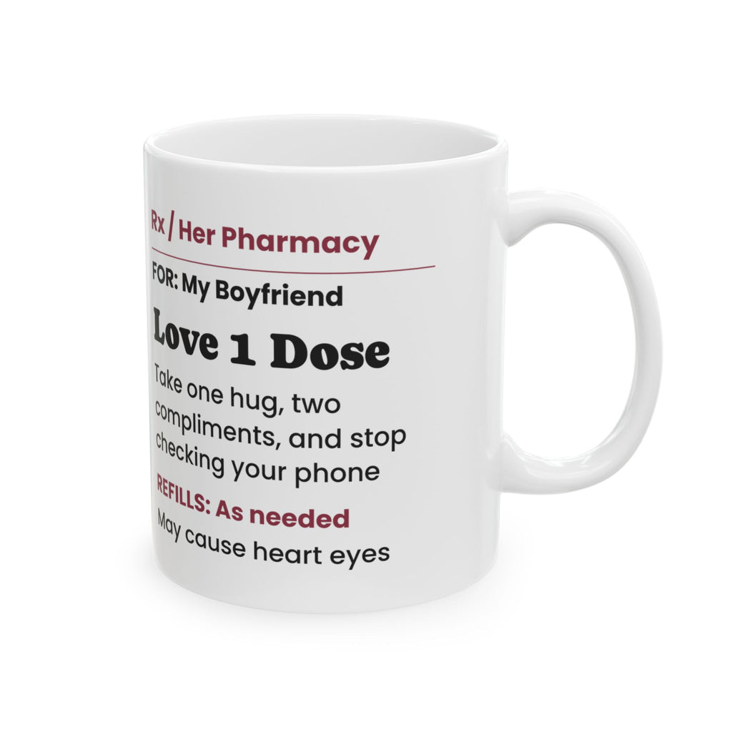 Love Mug Love One Dose Daily Funny Valentine Coffee