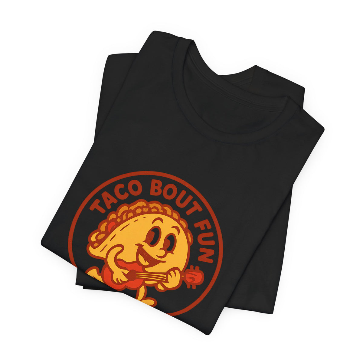 Taco Bout Fun Funny Retro Taco Pun Shirt