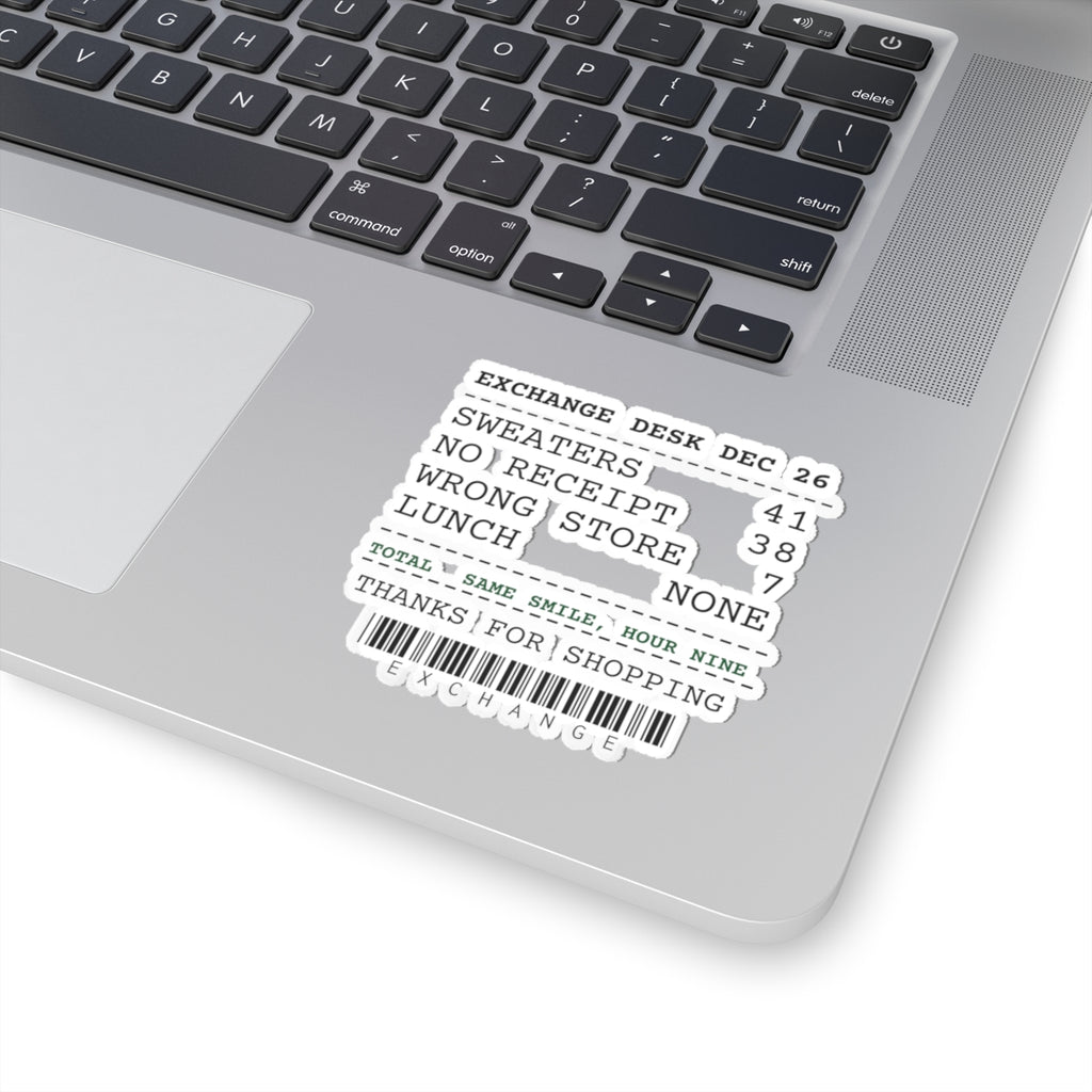 Funny Christmas Retail Sticker No Receipt 38 Wrong Store 7
