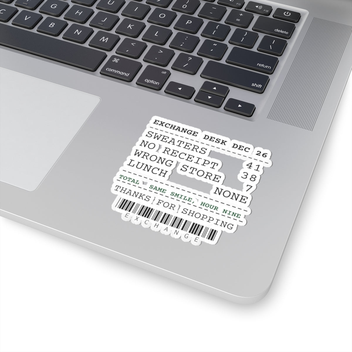 Funny Christmas Retail Sticker No Receipt 38 Wrong Store 7