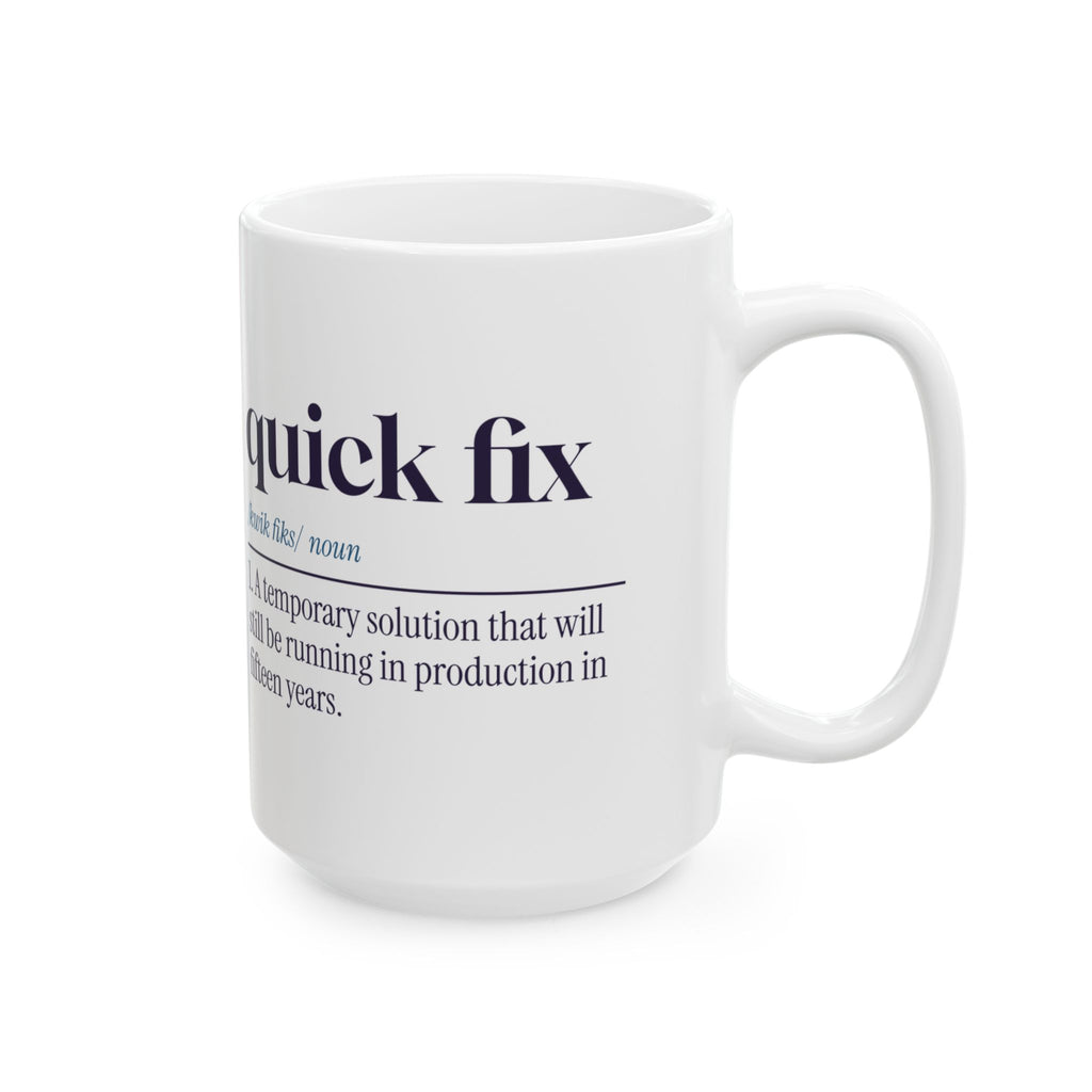 Funny Engineer Coffee Mug Quick Fix Dictionary Definition