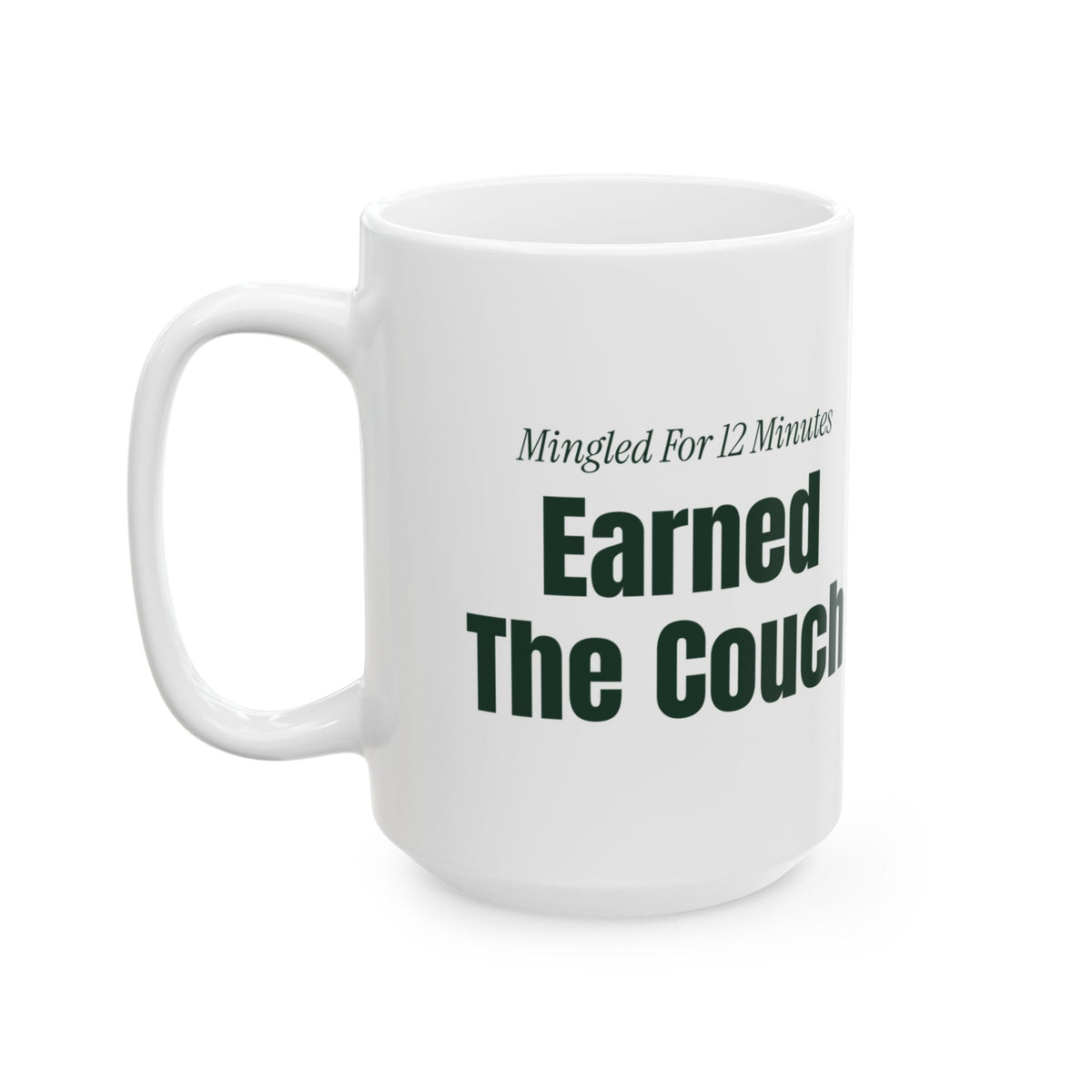 Funny Introvert Christmas Coffee Mug Mingled For 12 Minutes