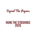 Christmas Sticker Signed The Papers Hung The Stockings 2026