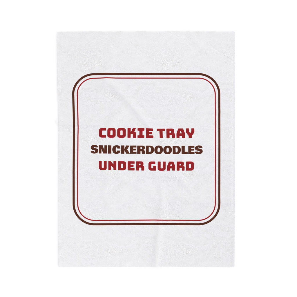 Funny Christmas Cookie Throw Blanket Snickerdoodles Under Guard Baker