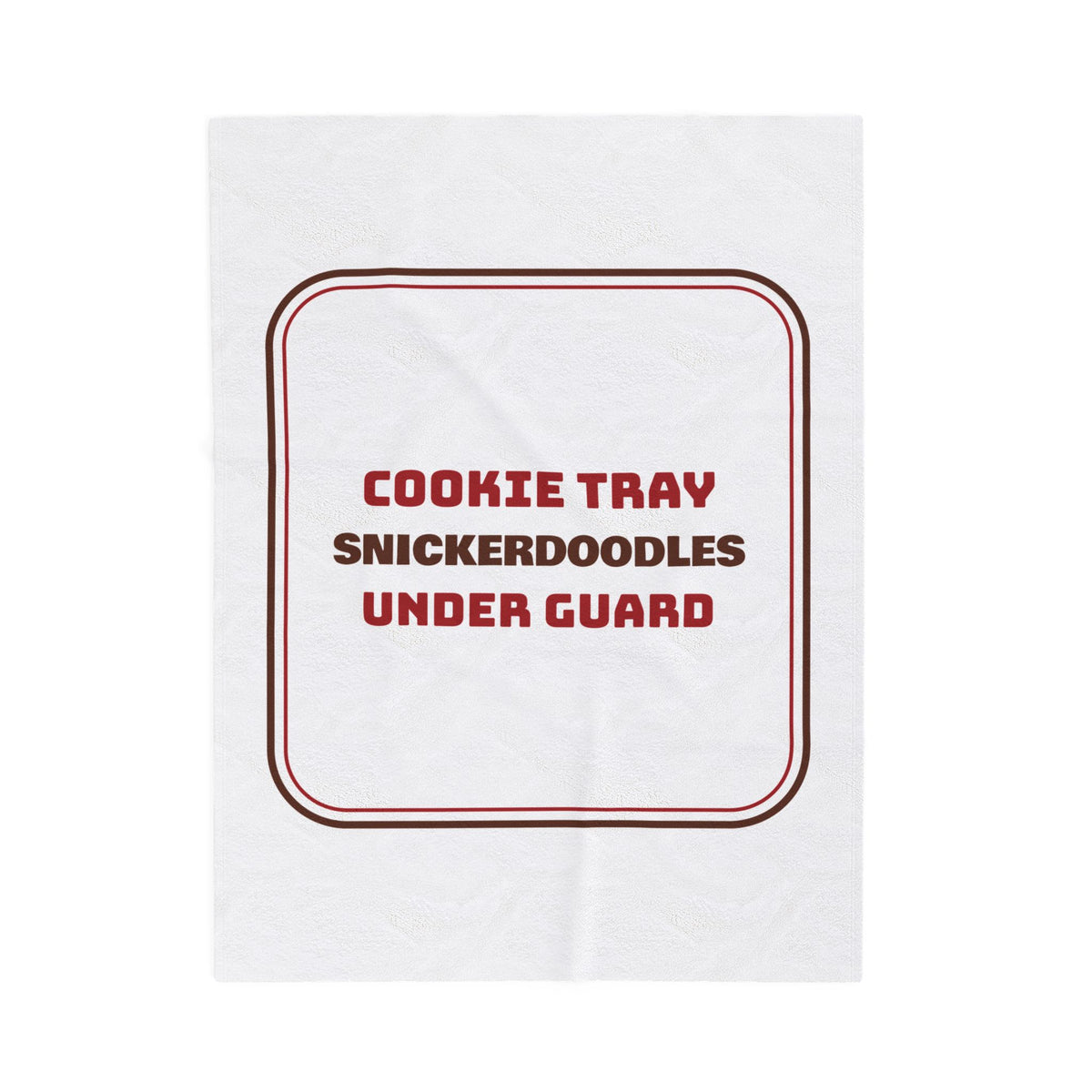 Funny Christmas Cookie Throw Blanket Snickerdoodles Under Guard Baker