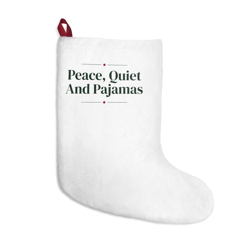 Christmas Stocking Peace Quiet And Pajamas For Introverts