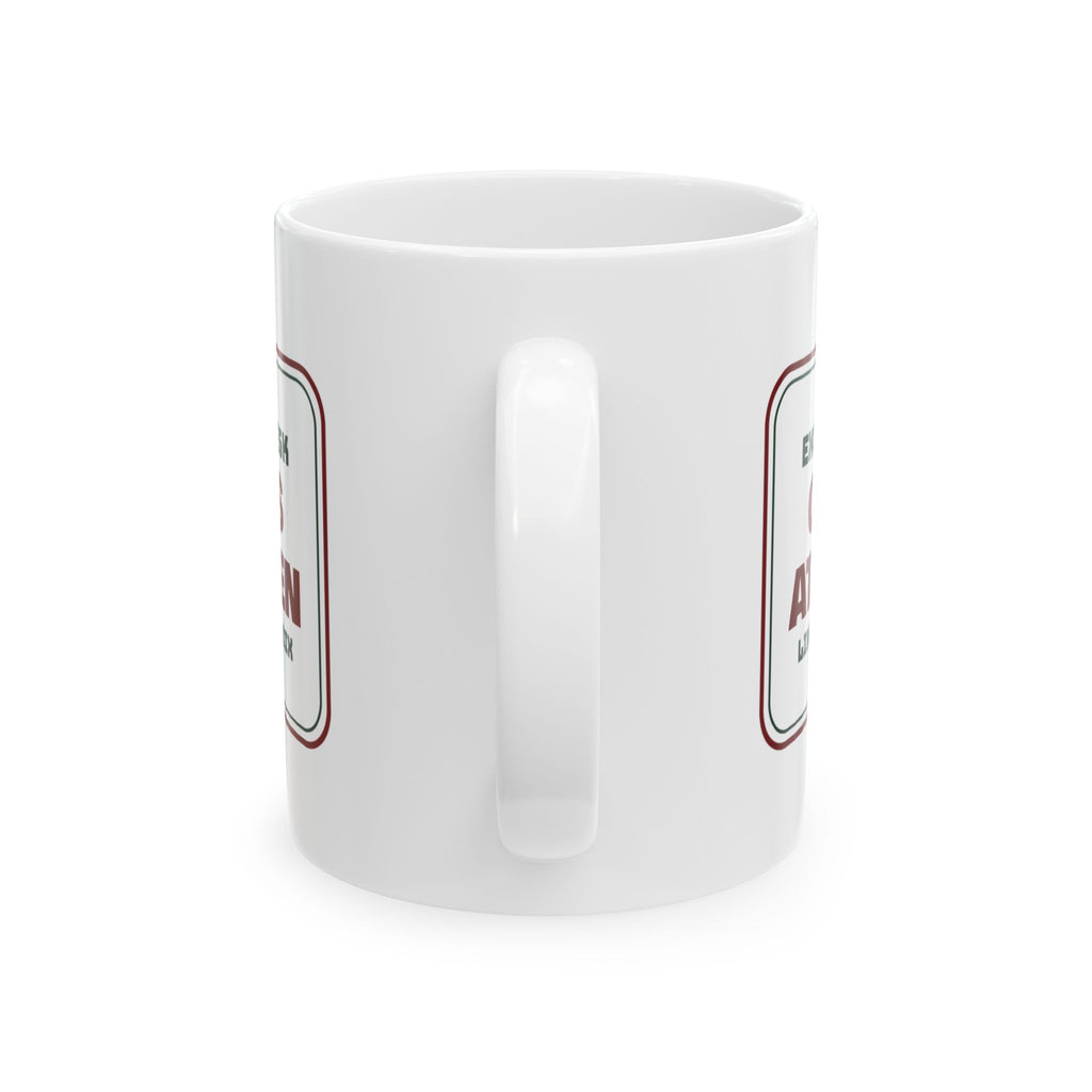 Funny Retail Christmas Coffee Mug Exchange Desk Opens At Seven