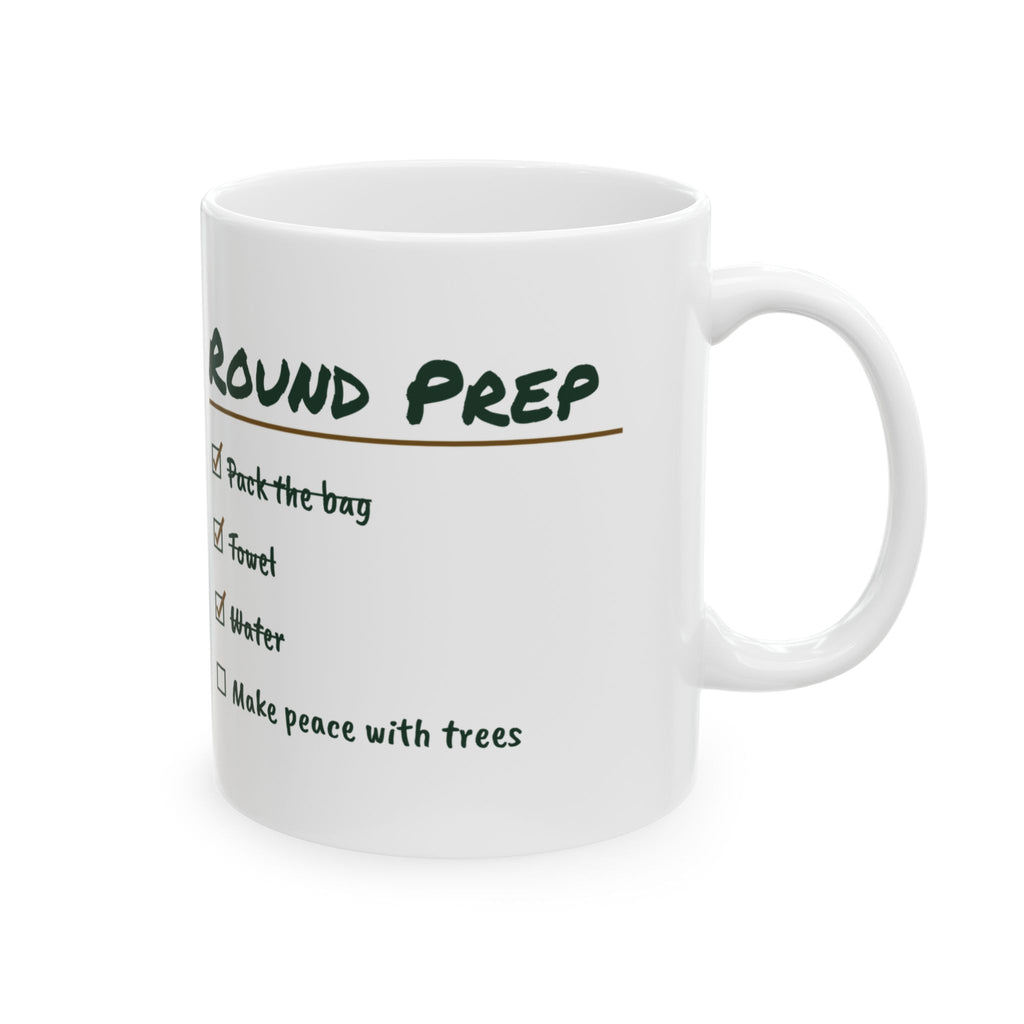 Funny Disc Golf Coffee Mug Round Prep Checklist
