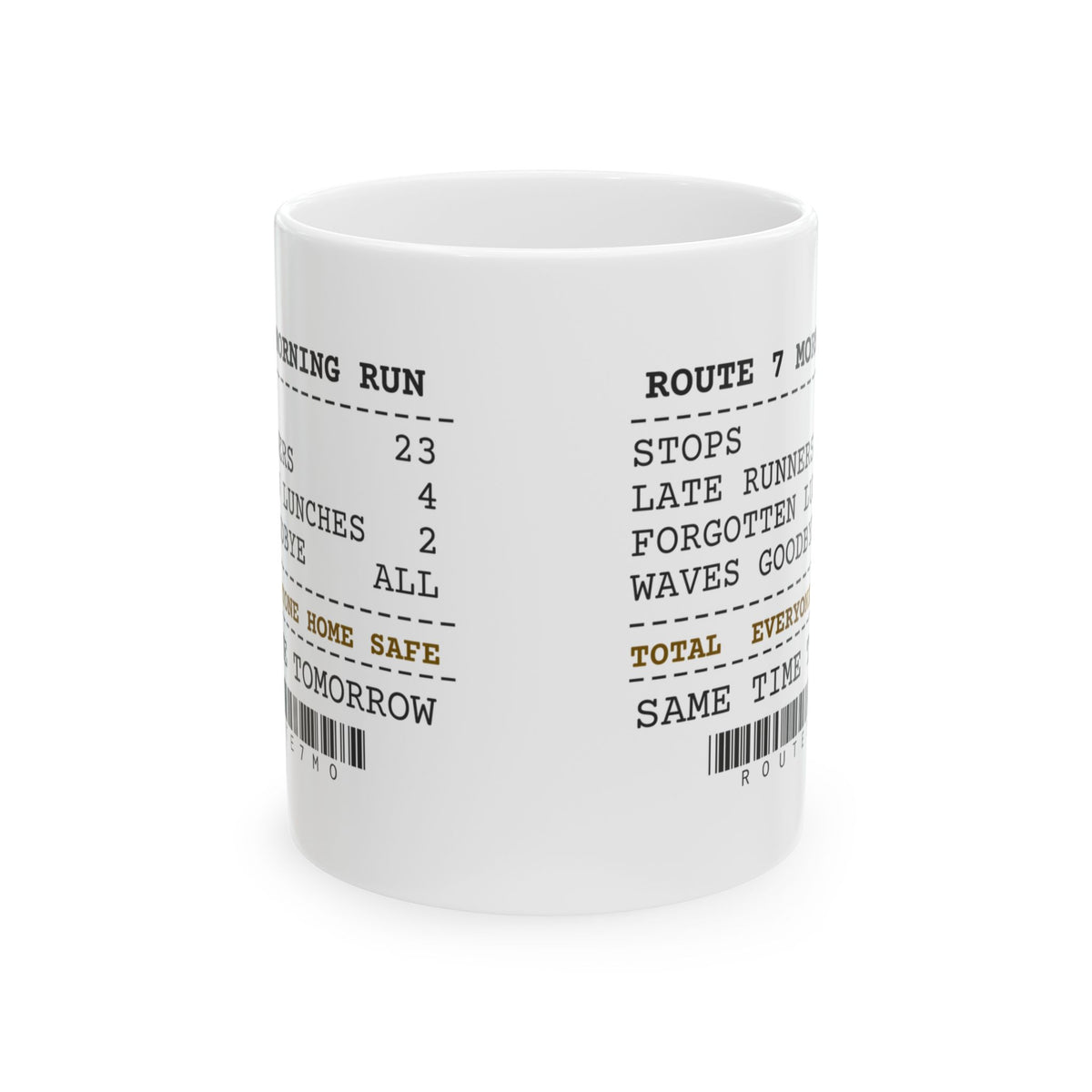 School Bus Driver Mug Route Receipt Everyone Home Safe