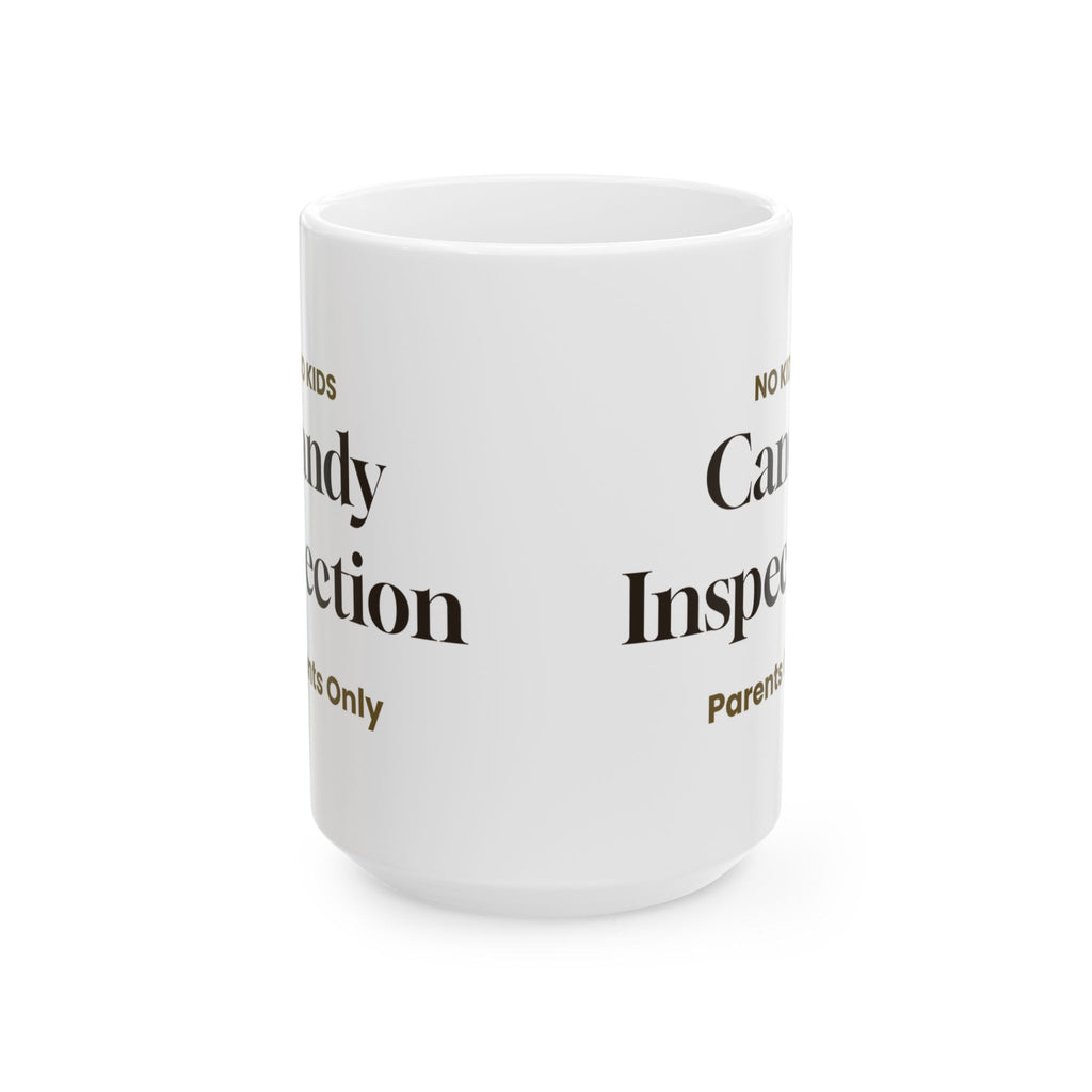 Funny Easter Candy Inspection Sign Coffee Mug For Parents