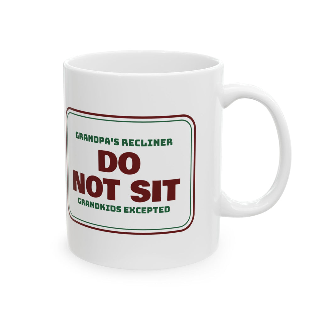 Funny Christmas Grandpa Coffee Mug Grandpa's Recliner Grandkids Only
