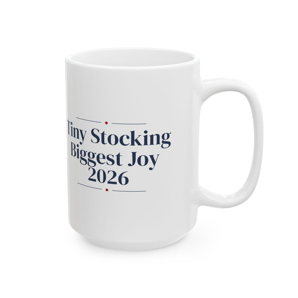 Baby's First Christmas Coffee Mug Tiny Stocking Biggest Joy 2026