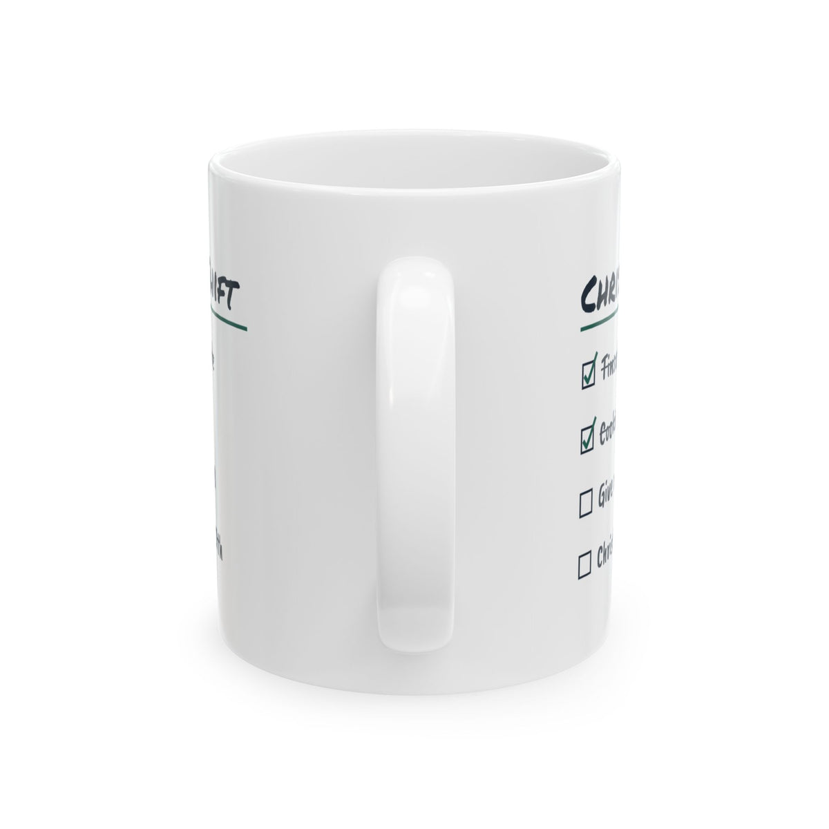 Funny Christmas Nurse Coffee Mug Christmas Shift Checklist
