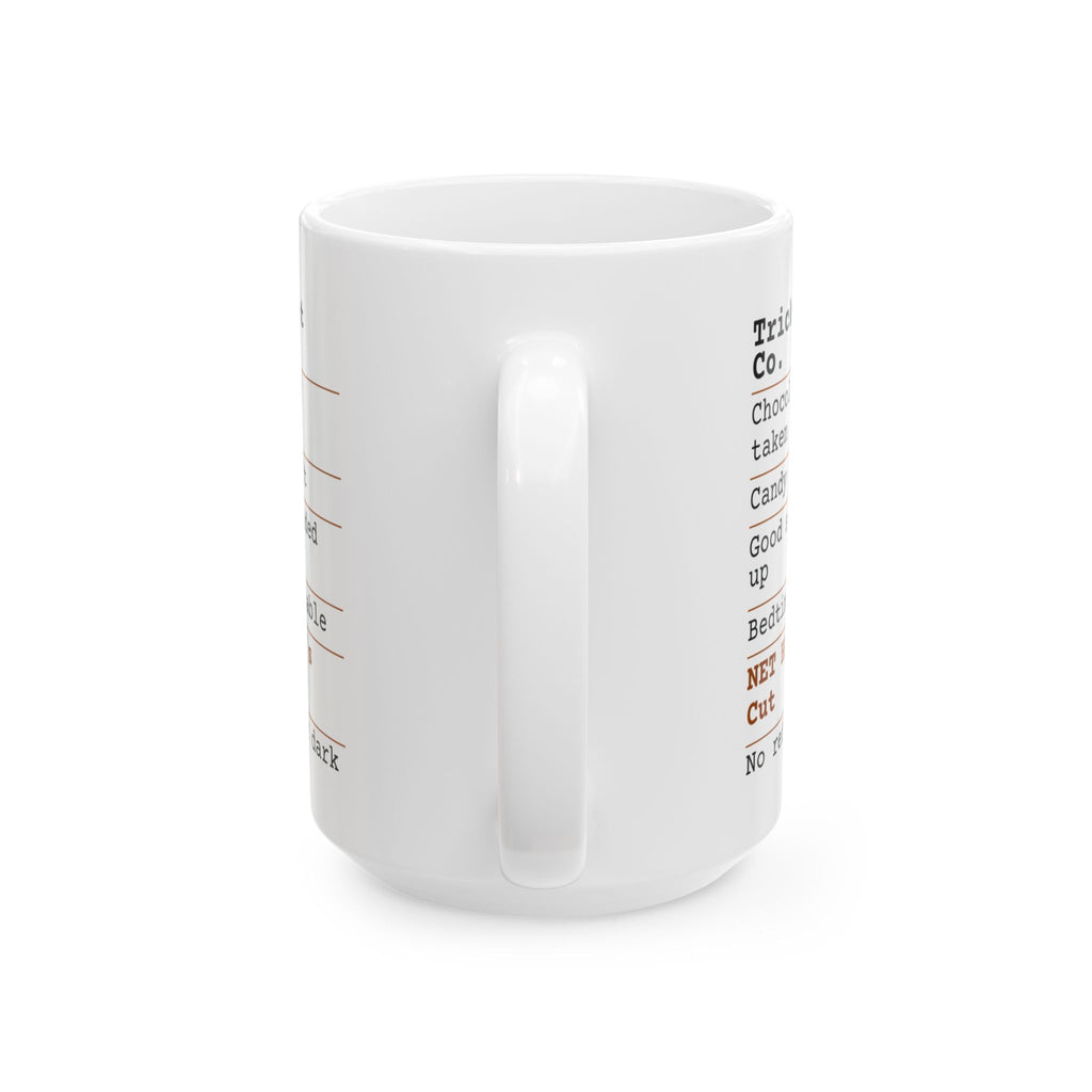 Funny Halloween Coffee Mug Candy Receipt Mom's Cut For Moms