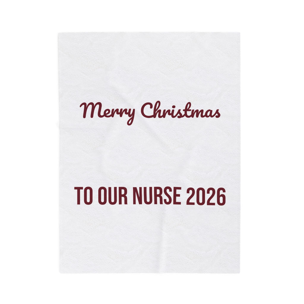 Christmas Nurse Throw Blanket Merry Christmas To Our Nurse 2026