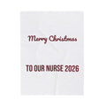 Christmas Nurse Throw Blanket Merry Christmas To Our Nurse 2026