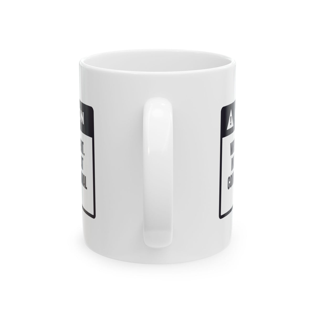 Funny Wrestling Mom Coffee Mug Caution Yells Two At Normal Hugs