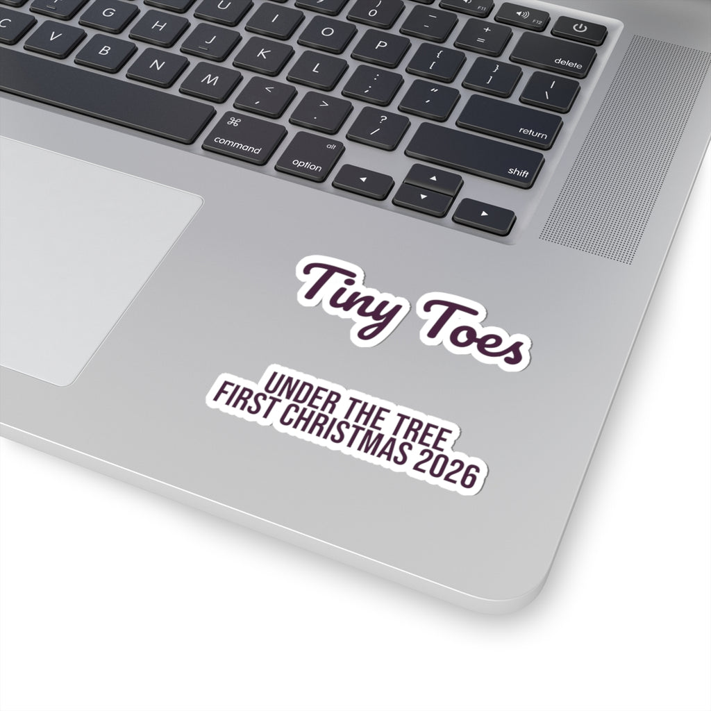 Christmas Sticker Tiny Toes Under The Tree First Christmas 2026
