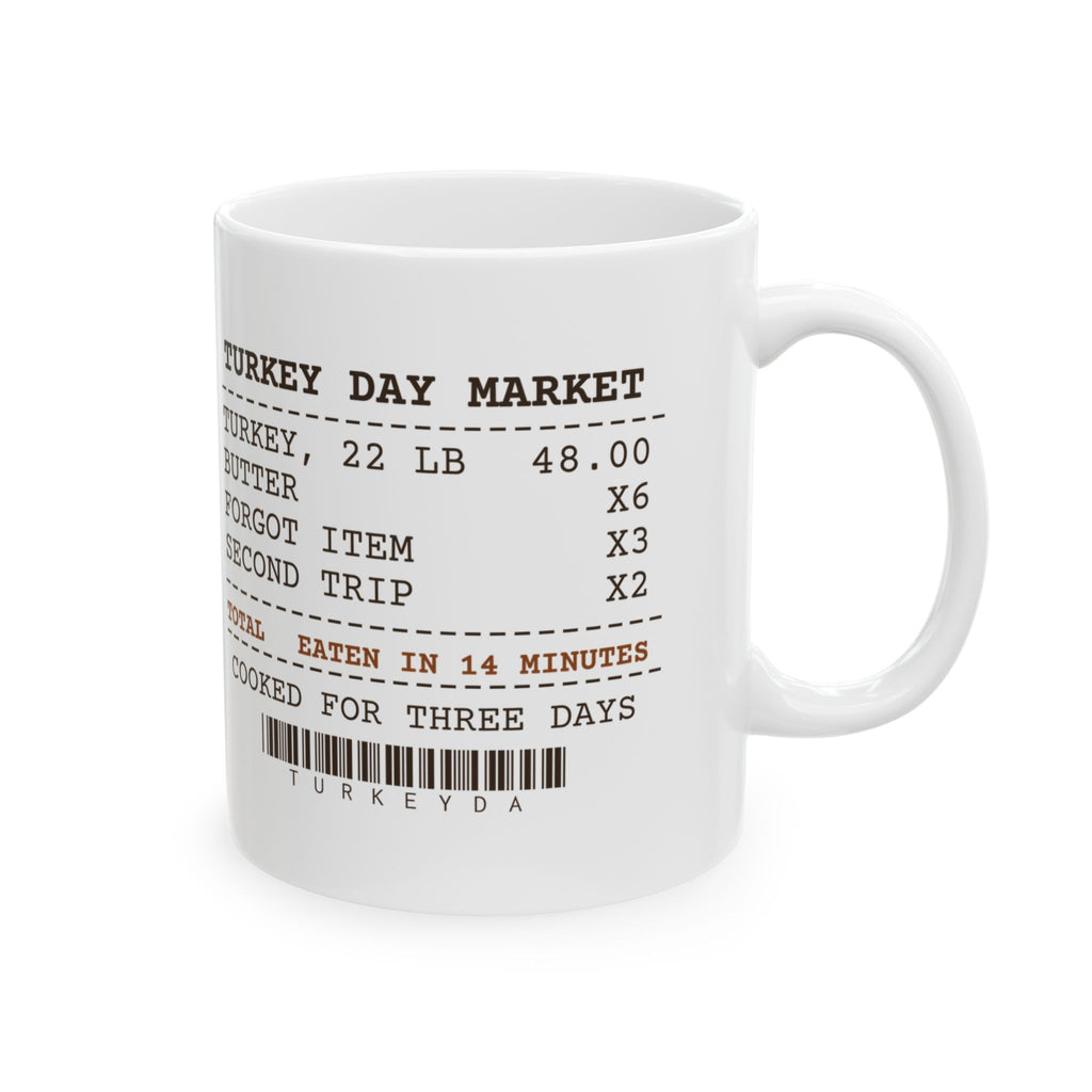 Funny Thanksgiving Host Coffee Mug Cooked Three Days Eaten In 14 Minutes