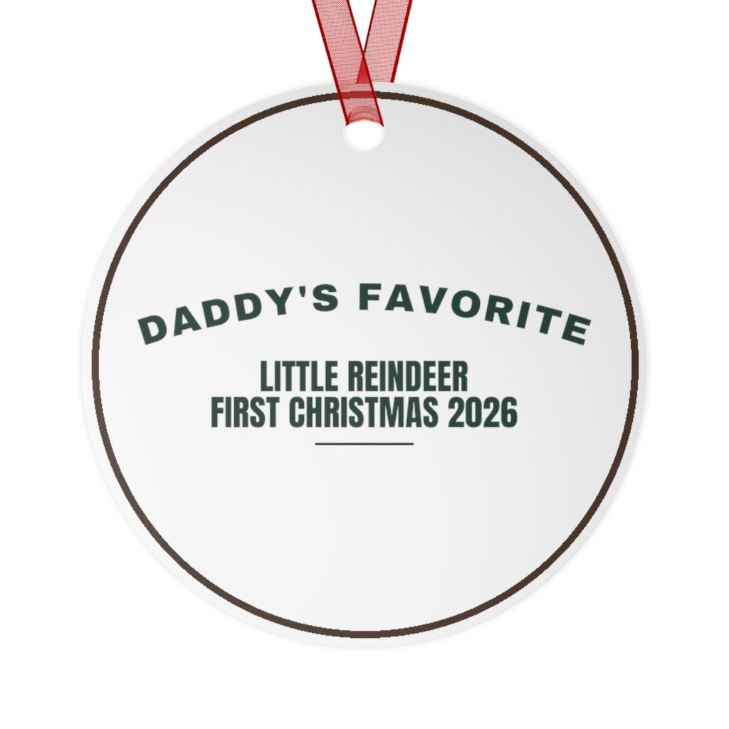 Christmas Ornament 2026 Daddy's Little Reindeer First Christmas