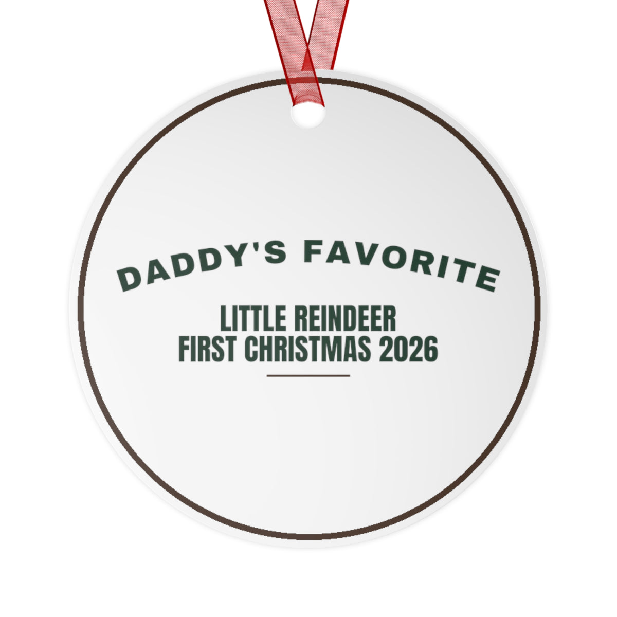 Christmas Ornament 2026 Daddy's Little Reindeer First Christmas