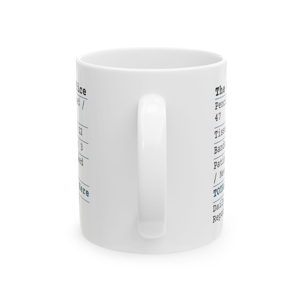 Funny Teacher Coffee Mug Front Office Receipt For Teachers