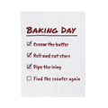 Funny Christmas Baking Throw Blanket Baking Day Checklist For Cookie Bakers