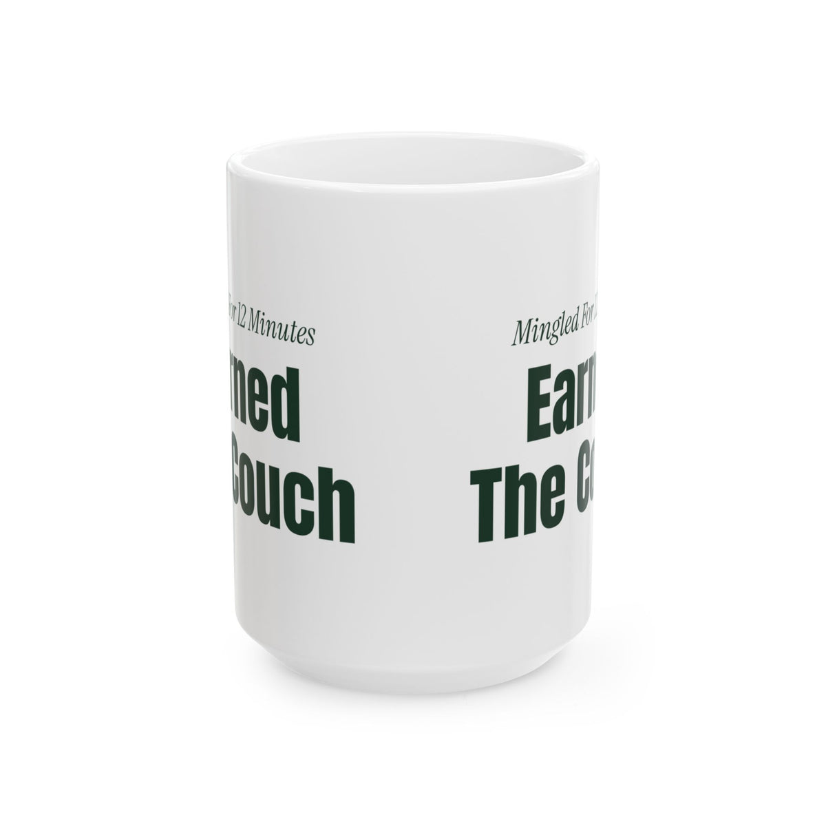 Funny Introvert Christmas Coffee Mug Mingled For 12 Minutes