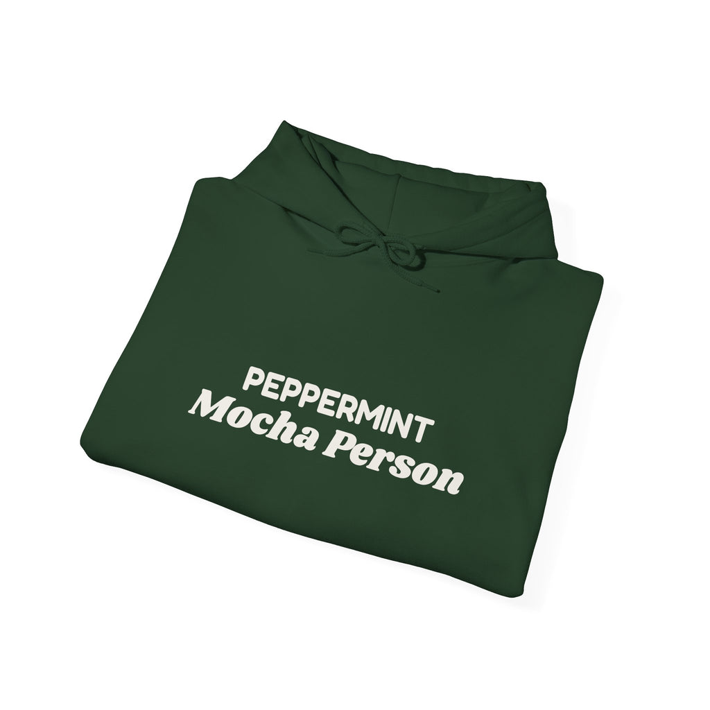 Christmas Hoodie Peppermint Mocha Person For Coffee Lovers