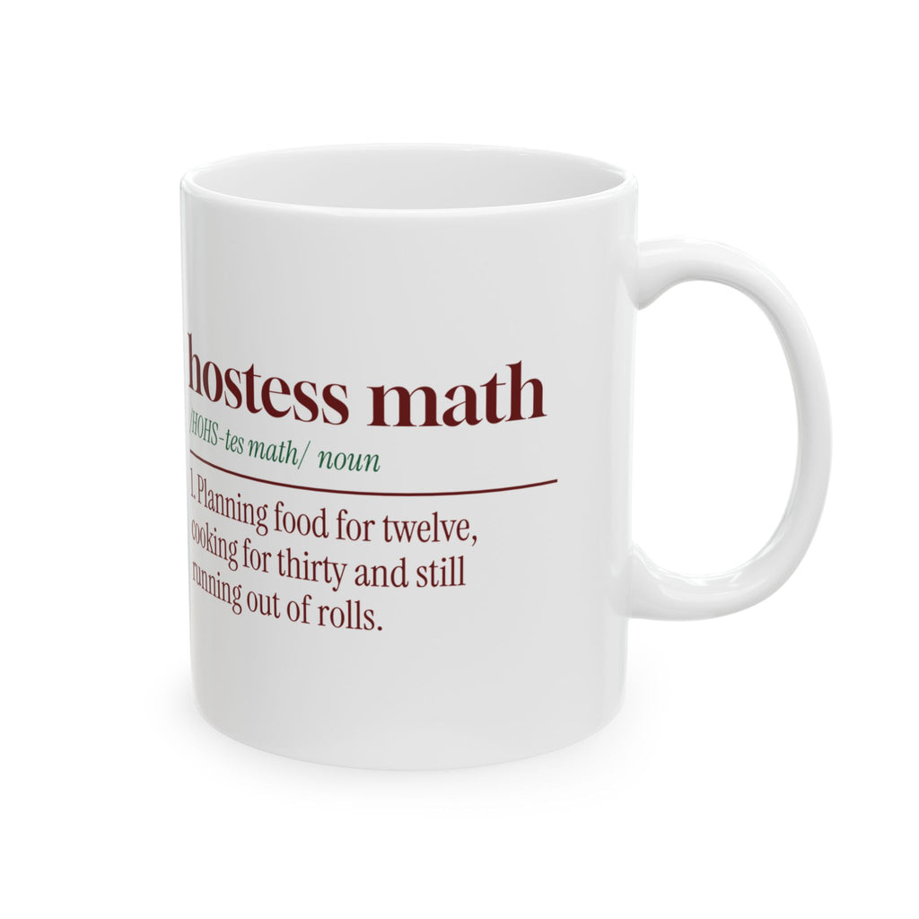 Funny Christmas Host Coffee Mug Hostess Math Dictionary Definition