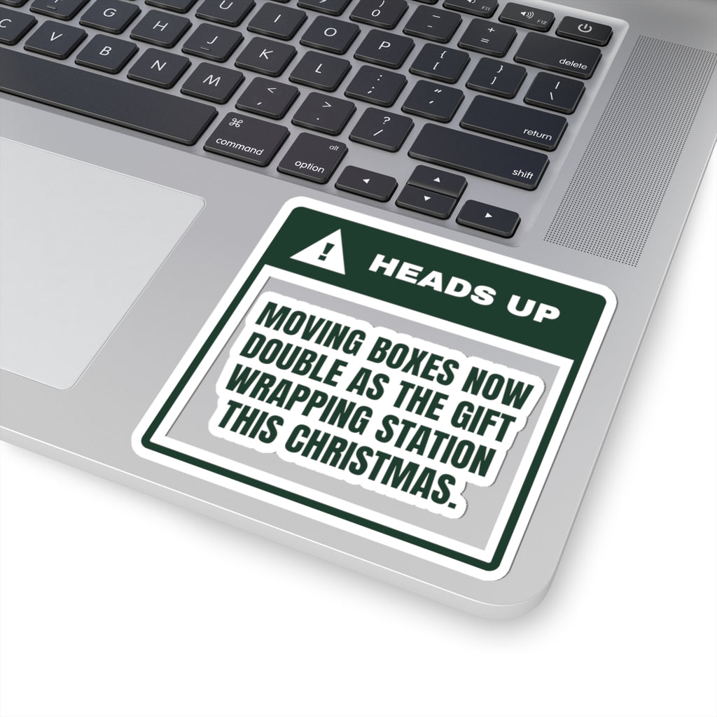 Funny New Home Christmas Sticker Moving Boxes Doubled As Wrapping