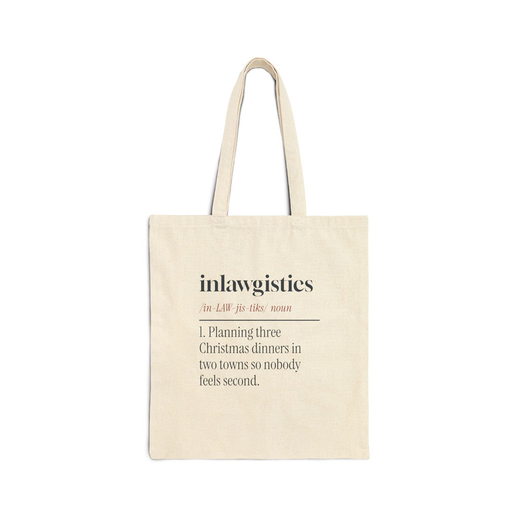 Funny Christmas Tote Bag Inlawgistics Definition For Married Couples