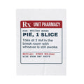 Funny Christmas Nurse Throw Blanket Leftover Pie Prescription Label