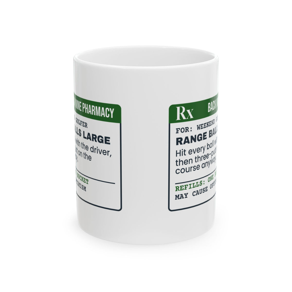 Funny Golf Coffee Mug Range Balls Prescription For Golfers