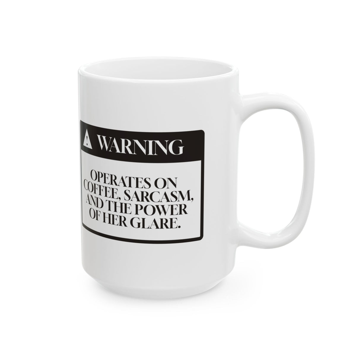 Funny Mom Warning Coffee Mug Runs On Coffee For Mom