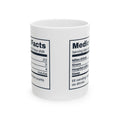 Funny Paramedic Coffee Mug Medic Facts Nutrition Label