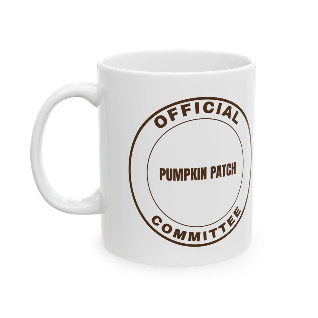 Official Pumpkin Patch Committee Coffee Mug, Funny Fall