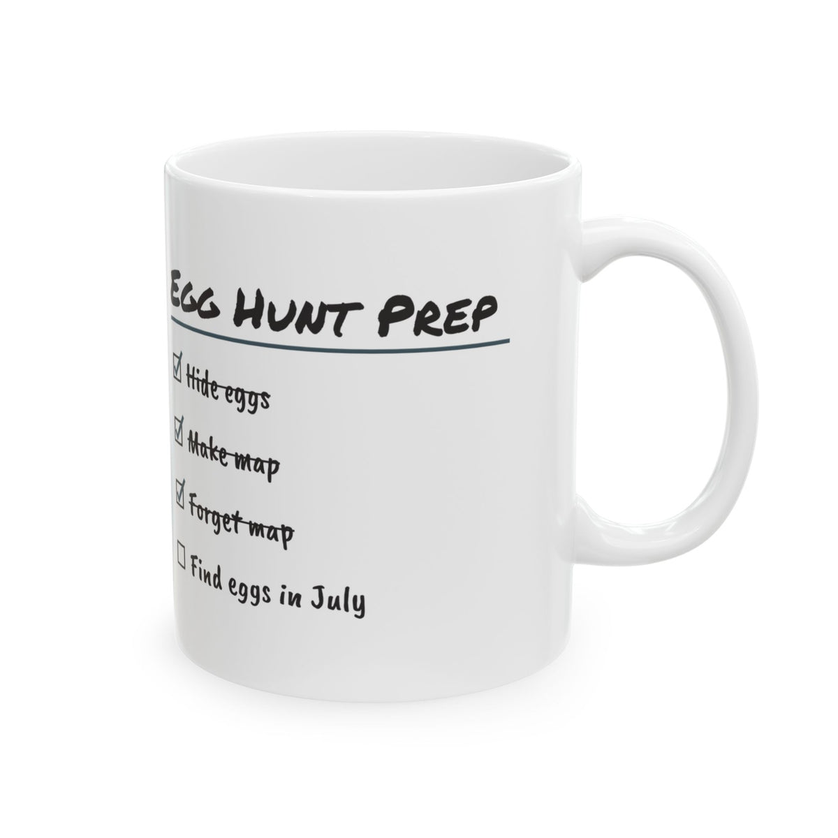 Funny Egg Hunt Coffee Mug Checklist For Parents Dad Mom
