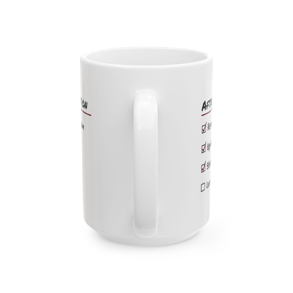 Funny College Graduation Coffee Mug After Graduation Checklist