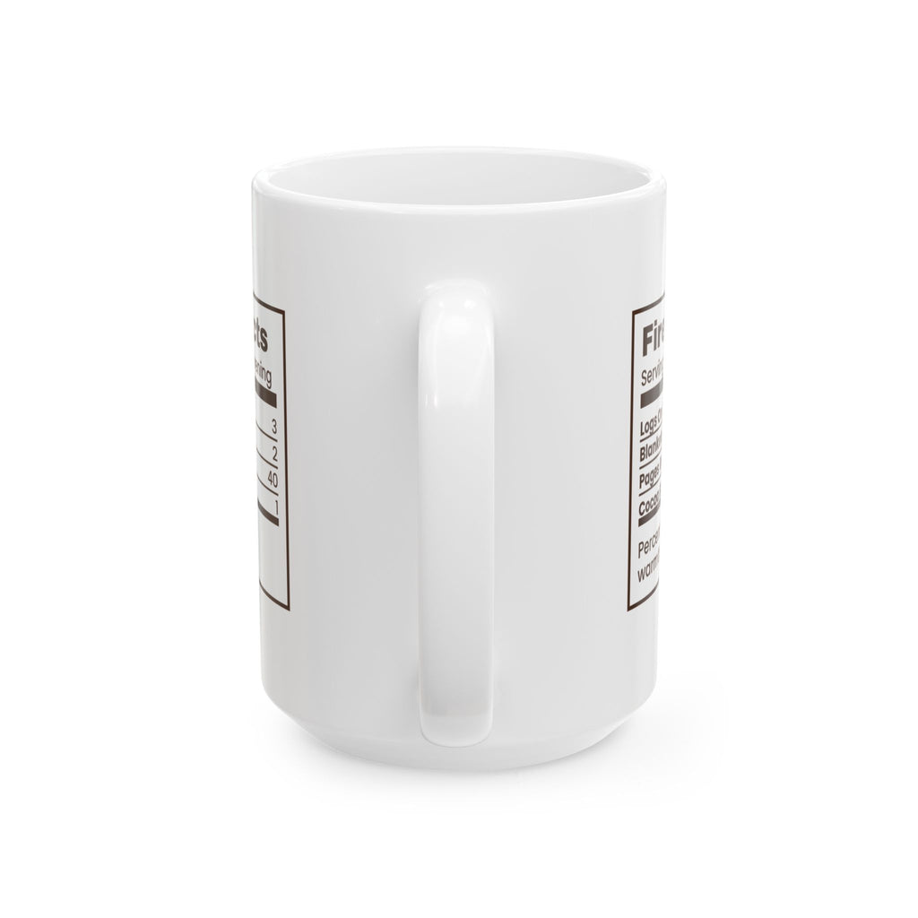 Christmas Coffee Mug Fireside Facts Cozy Winter Reading Cup