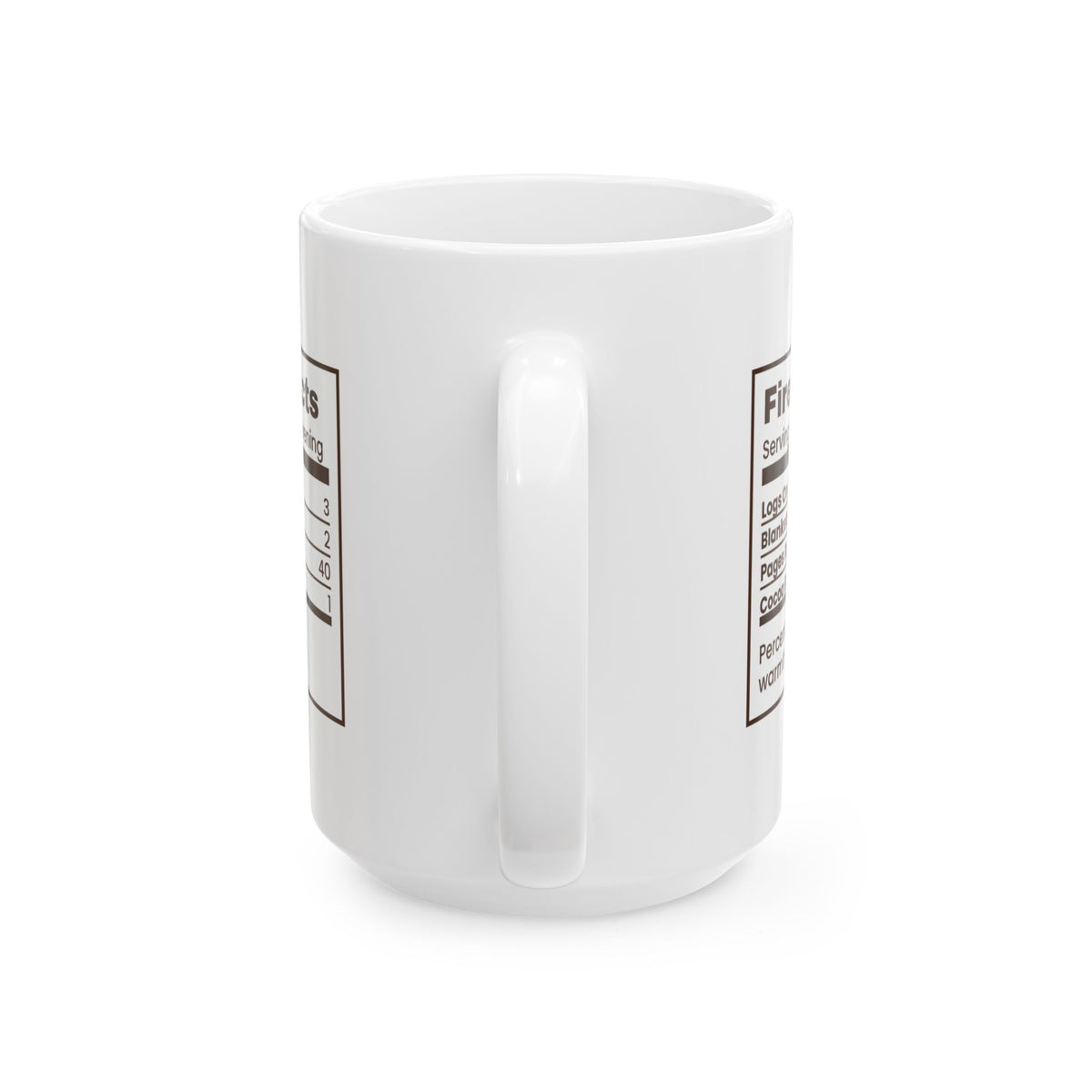 Christmas Coffee Mug Fireside Facts Cozy Winter Reading Cup