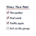 Funny Christmas Sticker Small Talk Prep Checklist For Introverts