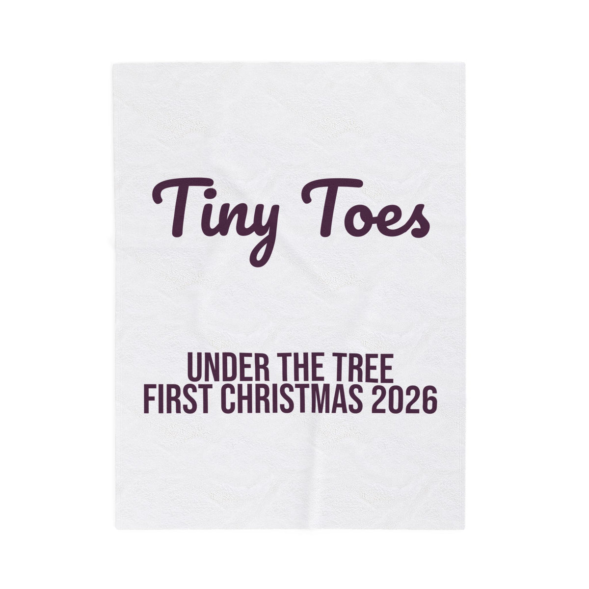 Christmas Throw Blanket Tiny Toes Under The Tree First Christmas 2026