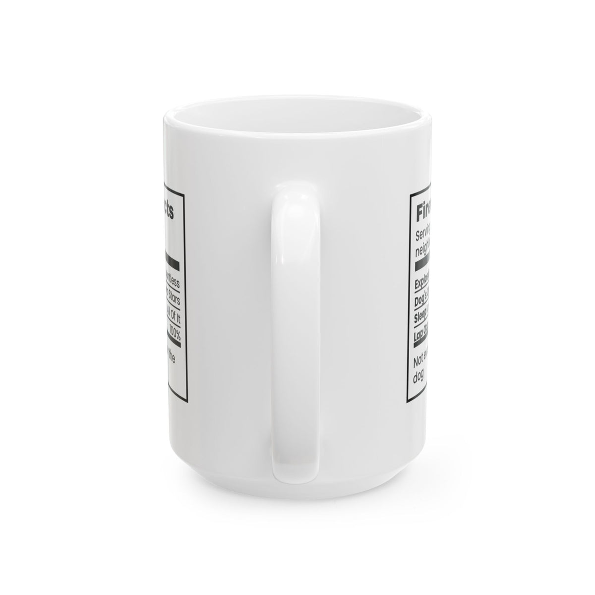 Funny Fireworks Facts Coffee Mug Zero Stars Dog Review For Owners