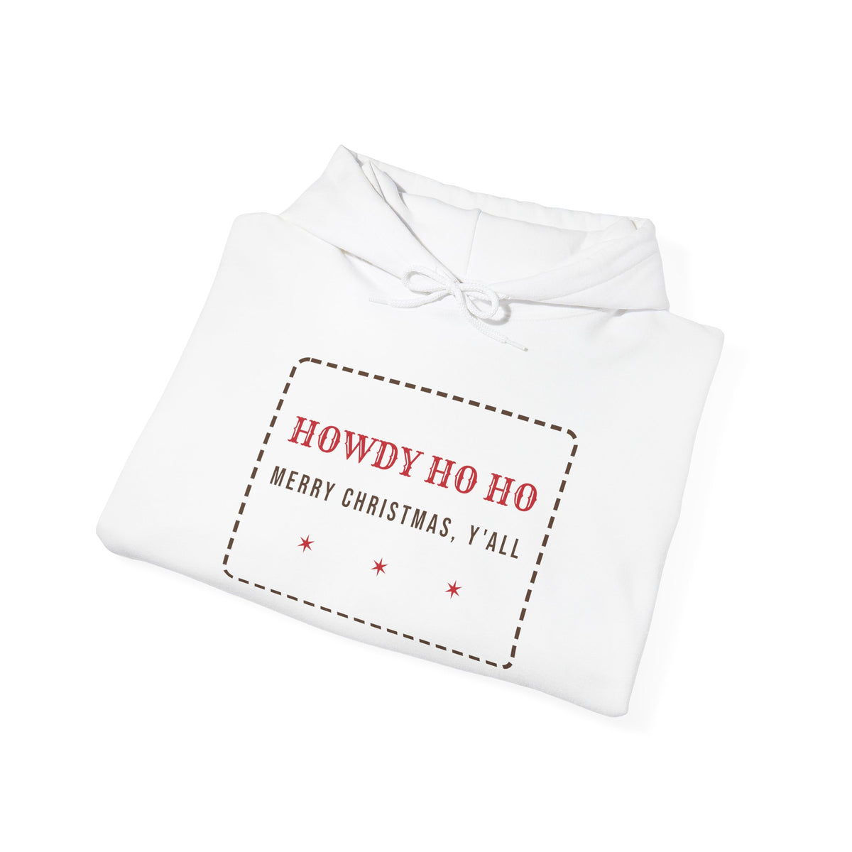 Funny Western Christmas Hoodie Howdy Ho Ho