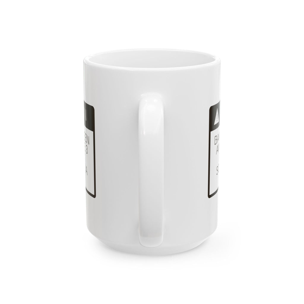 Funny Baker Coffee Mug Caution Speak Softly Buy A Scone