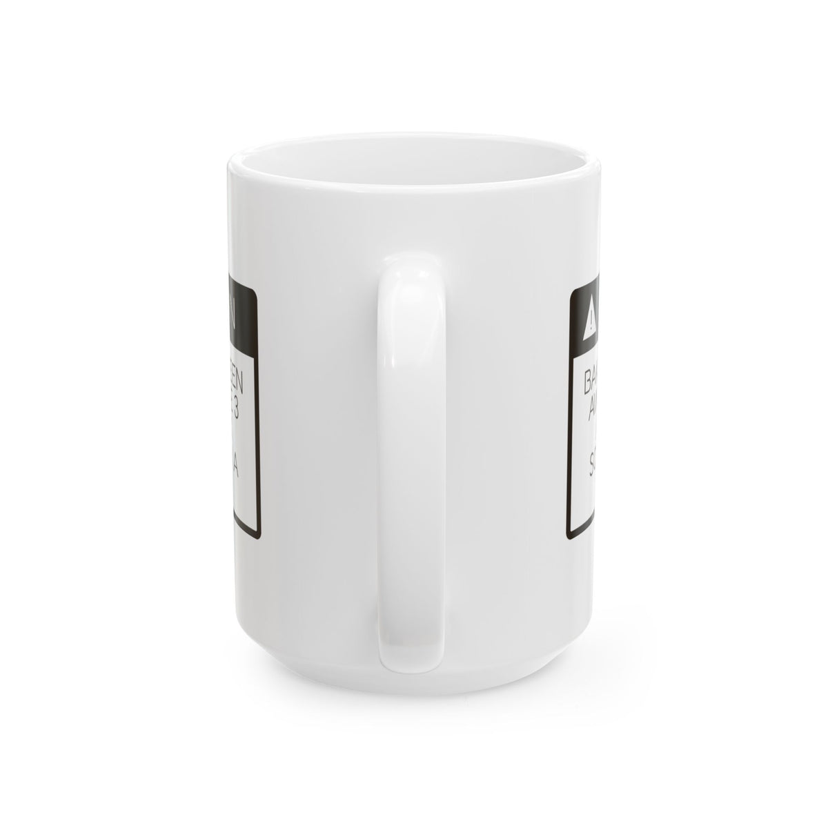 Funny Baker Coffee Mug Caution Speak Softly Buy A Scone