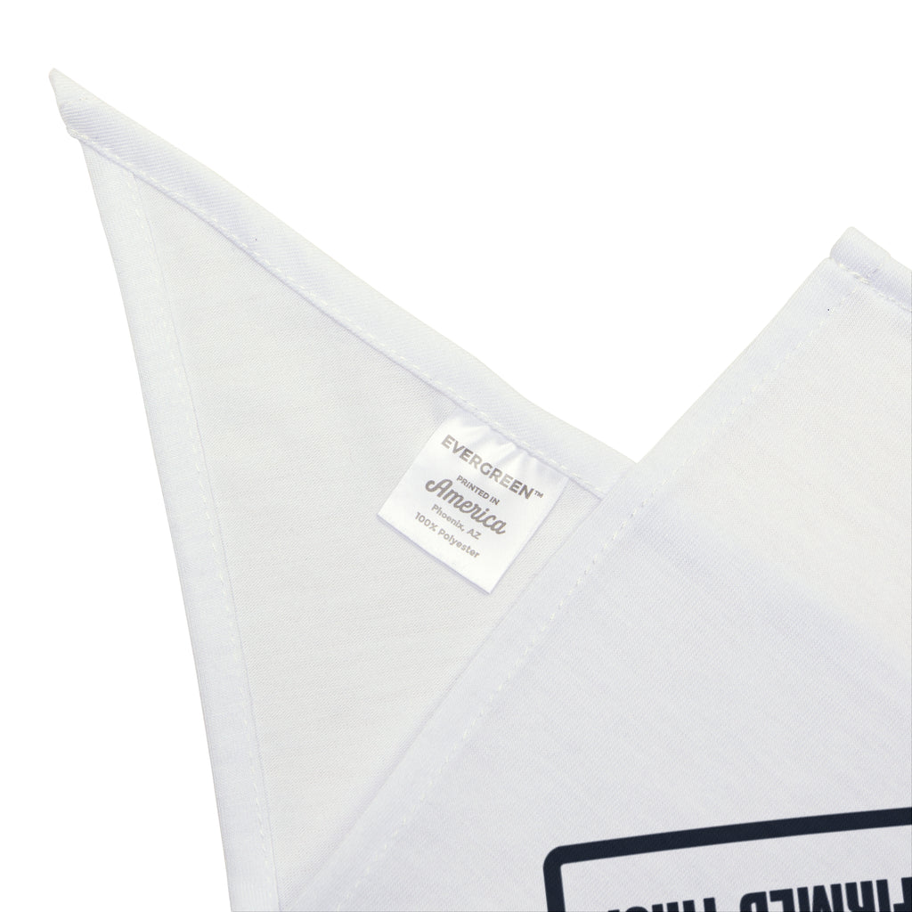 Funny Cat Dad Warning Label Dog Bandana For Cat Owners